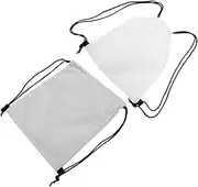 BESPORTBLE 2Pcs Drawstring Backpack Large Capacity Sports Storage Bag for Men and Women for Gym Hiking Travel and Outdoor Activities Made From Durable