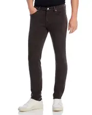 Frame L'Homme Slim Brushed Twill Pants in Dark Chocolate