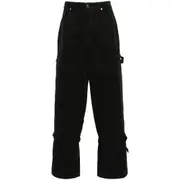 [Off-white] Off-white Strap-detailing Canvas Carpenter Trousers 30 US BLACK