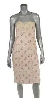 Ralph Lauren Purple Label Collection Embroidered Cotton Runway Dress 2 New $4498
