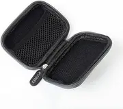KBEAR Portable IEM Case, in Ear Monitor Zipper Case for Wired Earbuds, Earphones, Small Lightweight Linen Headphone Storage Bag for kz zs10 pro, zs10 pro-x, zsn Prox, Castor, edxpro, zar, ccz Melody