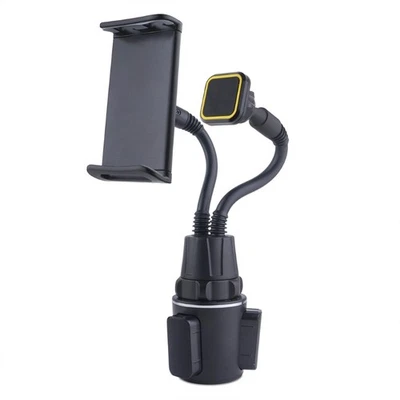 Car Dual Phone Holder Water Cup Beverage Trough Double Stand for Tablet & Phone