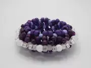 Kandi bead bracelet purple ufo cull 1 7.8 inches around