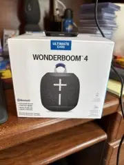 NEW Logitech UE Wonderboom 4 BLACK Outdoor Bluetooth Speaker Waterproof Ultimate