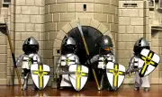 Playmobil Knights Templars Crusades Custom Made -Teutonic Knights Heavy Infantry