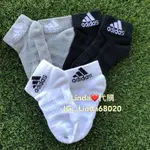 LINDA❤️代購 ADIDAS 運動 短襪 襪子 童襪 親子襪 黑 DZ9368 白 DZ9367 灰 DZ9366