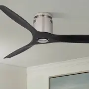 52" Casa Windspun Brushed Nickel DC Hugger Ceiling Fan with Remote