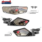 For 2024 Polaris RZR XP 1000/4 1000 UTV Side Mirrors w/LED Lights+Center Mirror