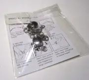 Set of 4 Silvertone Magnetic Jewelry Clasps - NIP