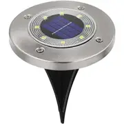 4PCS 8 LED Solar Ground Lights Yard Garden Pathway Outdoor Disk Lights Color Changing
