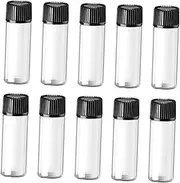 DECORNIJIA 24Pcs Mini Glass Essential Oil Bottles Travel Sized Leakproof Vials for Perfume Aromatherapy Cosmetics Containers with Caps for Easy Carrying