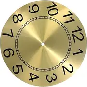 MERRYHAPY Elegant Round Aluminum Clock Dial Roman Numeral Replacement for Wall Clocks DIY
