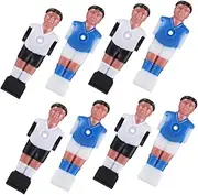 HANABASS 8pcs Table Football Player Figures Durable Soccer Figurines for Foosball Game for Home Office Entertainment Venues Realistic Replacement Players