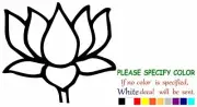 Lotus Flower Buddha Vinyl Decal Sticker Car Window Bumper Wall Laptop 9"