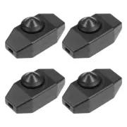 4pcs Rotary Cord Switch 2A Slide Control Lamp Dimmer 100-Watt Black