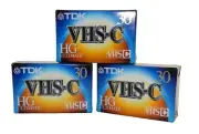 TDK VHS-C HG ULTIMATE TC-30 Camcorder Tape SEALED