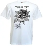 Thin Lizzy - Black Rose v4 T-shirt white hard rock all sizes S-5XL