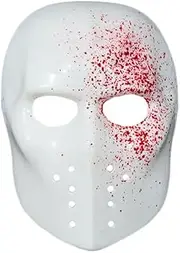 MMOO Blood Splattered Hockey Costume Prop Mask