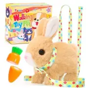 Tagitary Plush Toys Bunny Electronic Toy with Sounds,Wiggling