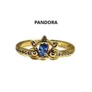 Pandora Gold Ring Cinderella Pumpkin Carrier