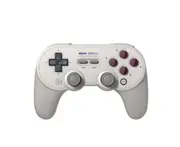 JunChang Retro Simple Grip Wireless Bluetooth Grip Handle Suitable for PC Computer Android Game Machine Somatosensory-White