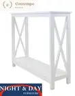 Long Island Console Hall Table CONTEMPO RANGE Matte White - 100 cm