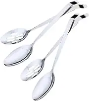 COLLBATH Stainless Steel Portion Control Serving Spoons Long Handle Ladle Distribute Spoons Dishwasher Cm