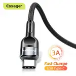 ESSAGERTYPE-C型電纜3A適用於三星小米USB-C數據線移動電話USBC C型電纜