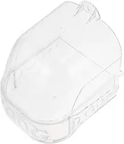 TOGEVAL Hanging Bird Bathing Tub for Parrots Transparent Bird Shower Box for Cage Outdoor Bathing Basin for Pet Birds Ideal Parrot Shower Box for a Refreshing Wash
