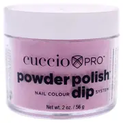 Cuccio Pro Powder Polish Nail Colour Dip System - Deep Pink With Pink Glitter by Cuccio for Women - 1.6 oz Nail Powder