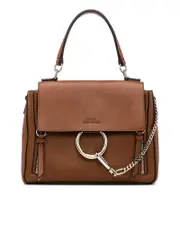 Chloé Medium Faye Day Tan Leather Shoulder Bag