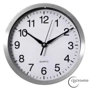 New Clockswise Round Quartz Wall Clock Non-Ticking Battery Operated with Silent