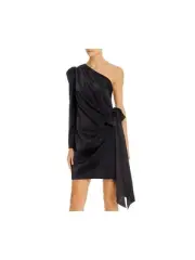 AIDAN MATTOX Womens Long Sleeve Mini Shift Dress