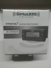 Sirius XM radio Stratus 7 Quick Start Guide