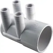 Plastics 806105121288 2" S X Dead End 4 3/4" Rib Barb Manifold