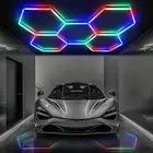 Remote Hexagon LED Lights RGB Hexagon Garage Lights with 358 Modes for Bar Gym