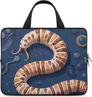 Laptop Case Sleeve Shockproof Computer Carrying Bag Worm Shape Biological Laptop Bag Tote Lightweight Notebook Case Cover Traveling Briefcase Handle Bags for Travel Business 17inch