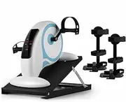 Electric Pedal Exerciser, Portable Mini Cycling Trainer, for Handicap Disabled Hand, Arm, Knee & Leg Rehabilitation Exercise