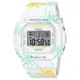 【CASIO 卡西歐】BABY-G 美國西岸海灘風情 電子女錶 樹脂錶帶 白色錶面(BGD-560CF-7D)