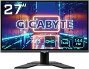 GIGABYTE G27Q 27" QHD Gaming Monitor - 2560 x 1440, 144Hz, 1ms, 350 cd/m², FreeSync Premium, Display HDR400, HDMI 2.0, Displayport 1.2