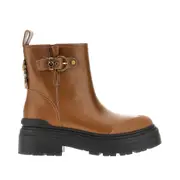 [PINKO] PINKO Leather ankle boots Woman 40 40 Brown