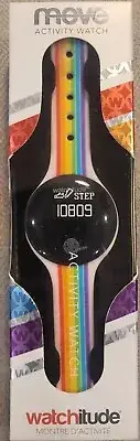 Watchitude - MOVE ACTIVITY WATCH - sleep-steps-calorie tracker, Rainbow Pride
