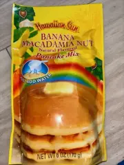 Hawaiian Sun Banana Macadamia Nut Pancake Mix, 6 Oz. Just add Water