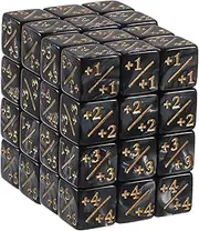 Kisangel 48pcs Stylish Token Dice Set Stackable Counters for Card Table Games Easy to Use Gaming Accessories for Math Educational Play Pearl Pattern