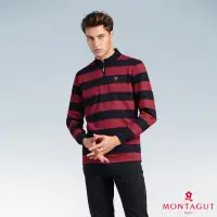 在飛比找momo購物網優惠-【MONTAGUT 夢特嬌】MIT台灣製造型LOGO寬條紋休