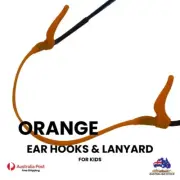 Kids Silicone Head Strap Ear Hooks for Glasses Eyeglass sunglasse Orange