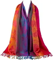 [AUSEKALY] Colourful Shawl Wraps for Women Scarf Pashmina Feel Causal Prayer Shawls Indian Dupatta Scarves