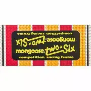 Mongoose - 1981-82 TwoSix PRISM Down tube decal - Old school bmx