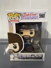 Bob Ross Funko Pop Vinyl #560 Vaulted Special Edition (+protector)
