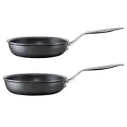Cuisine::pro Diamond 9 Hard Anodised Fry Pan Twin Pack 20 + 26cm - Robins Kitchen